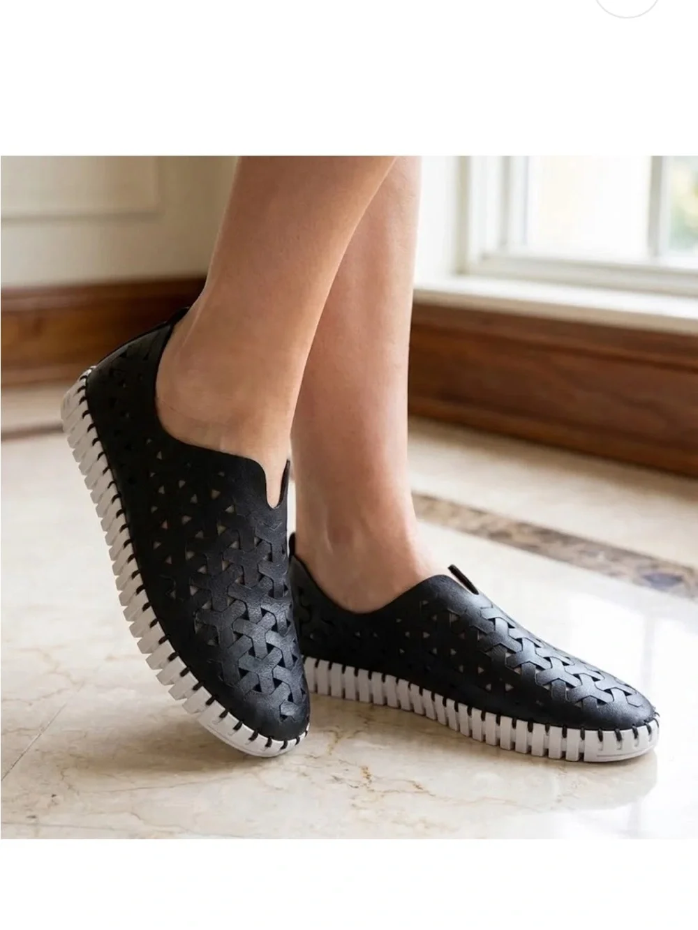 Eric Michael Orange Woven Slip-On Shoes - Picture 8 of 9